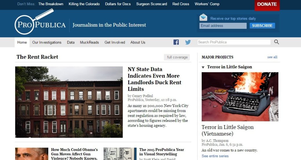 ProPublica стал первым крупным новостным сайтом глубинного интернета. - Изображение 1 ProPublica стал первым крупным новостным сайтом глубинного интернета. - Изображение 1