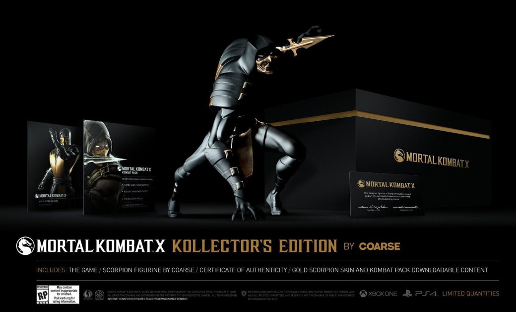 Коллекционное издание Mortal Kombat X: фигурка Скорпиона за $150. - Изображение 1 Коллекционное издание Mortal Kombat X: фигурка Скорпиона за $150. - Изображение 1