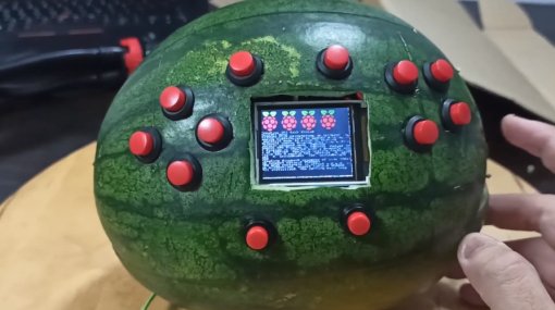 Melon Boy: студент сделал консоль из арбуза