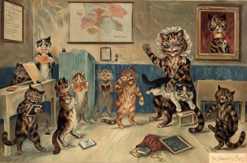 Появился кадр из фильма про художника Луиса Уэйна, рисовавшего котов. В главной роли Камбербэтч