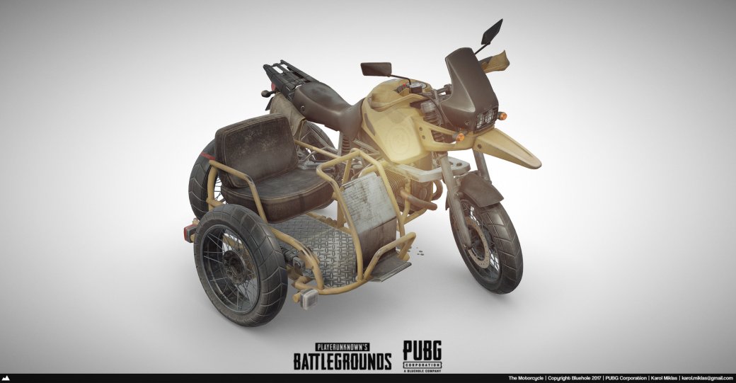 Как управлять мотоциклом в воздухе в pubg